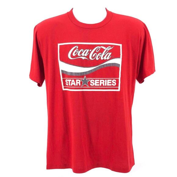 80s Coca Cola Star Series tshirt 1980s vintage - Picture 1 of 5